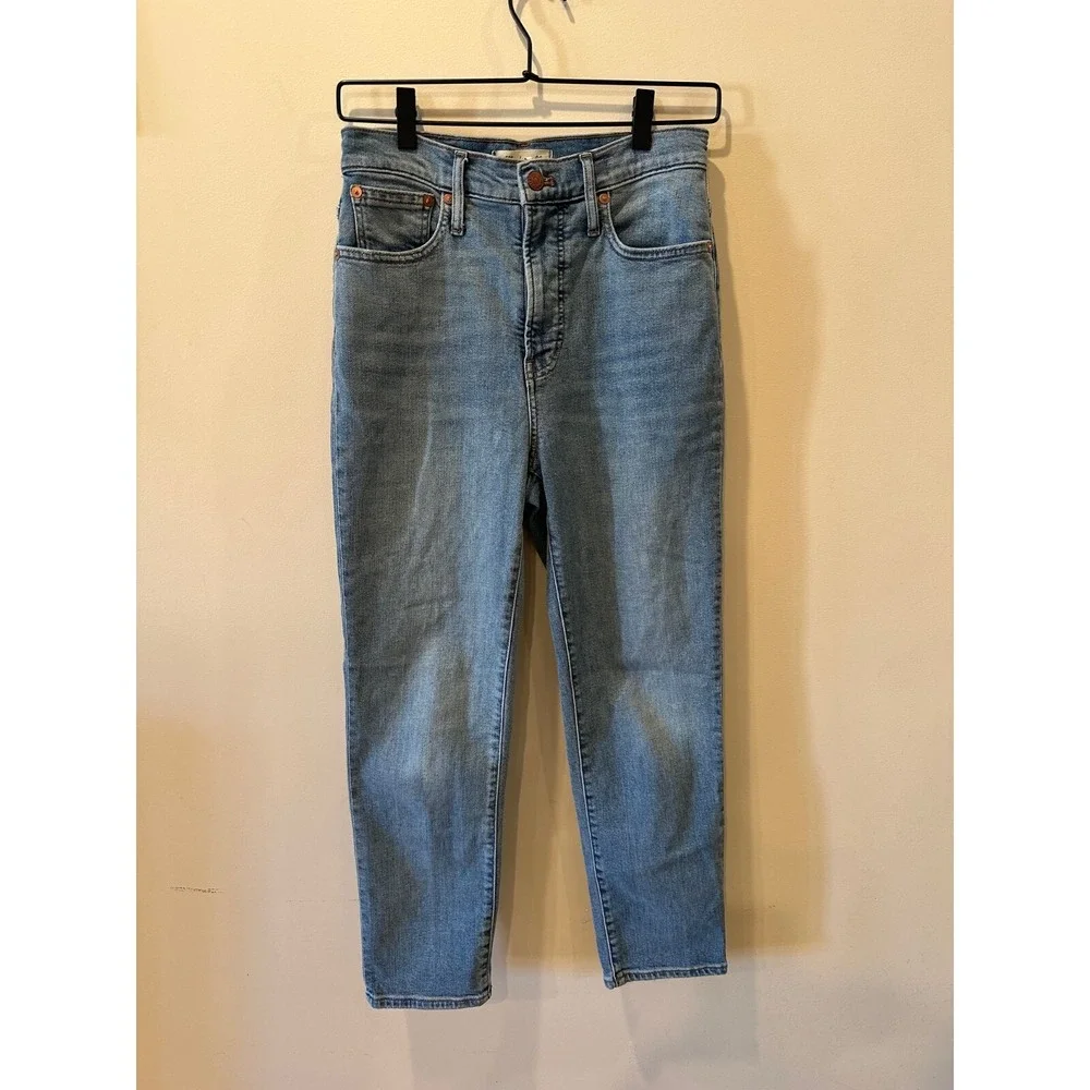 Madewell The ‎ Perfect Vintage Jeans Women 26 90s Mom Jeans High-Rise Tapered